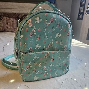 Floral Mini Backpack Purse
